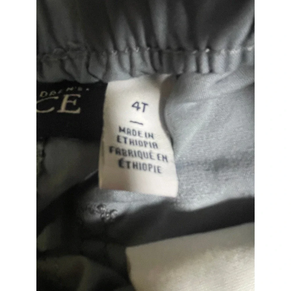 The Childrens Place Boys Gray Chino Shorts Pull On‎ Elastic Waist Size 4T